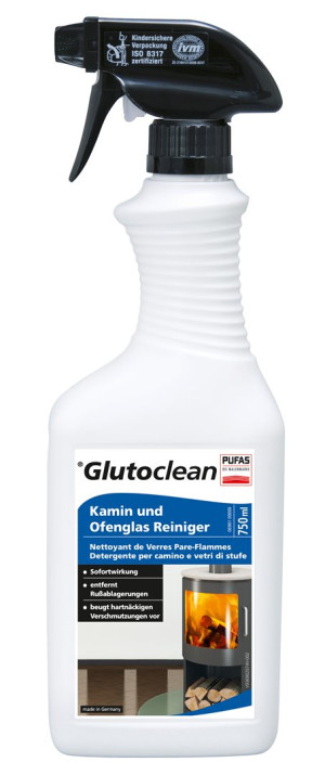 Glutoclean Kamin und Ofenglas Reiniger - 750ml