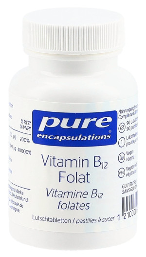 Pure Vitamin B12 Folat - 90 Kaps.