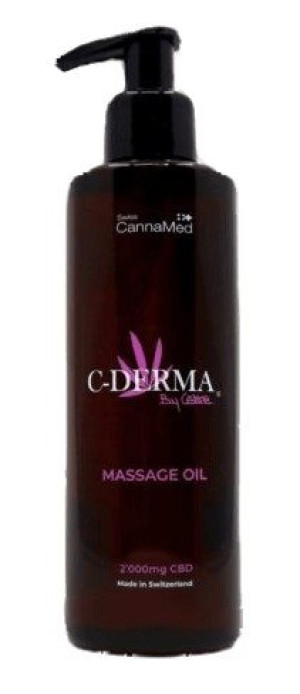 Swiss CannaMed C-Derma CBD Massage-Oil - 200ml