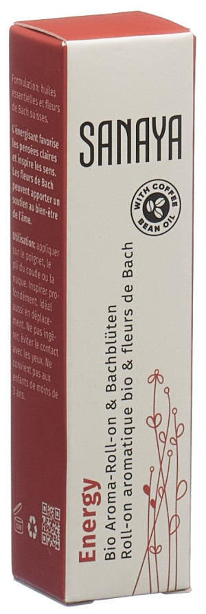 Sanaya Bio Aroma-Roll-on & Bachblüten Energy - 10ml