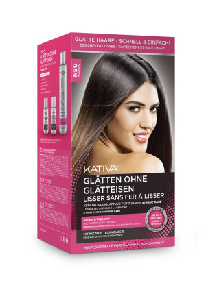 Kativa Xtreme Care Haarglättung ohne Glätteisen - 1 Set