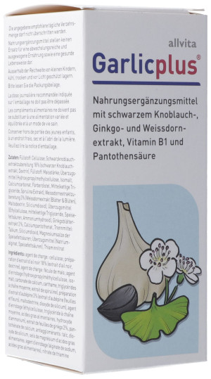 Allvita Garlic plus - schwarzer Knoblauch und mehr - 180 Tabl.