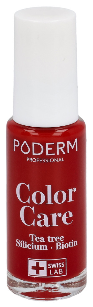 Poderm Color Care Teebaum-Nagellack Nr.253 Allurarot - 8ml