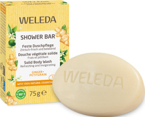 Weleda Shower Bar Feste Duschpflege Ginger+Petitgrain - 75g