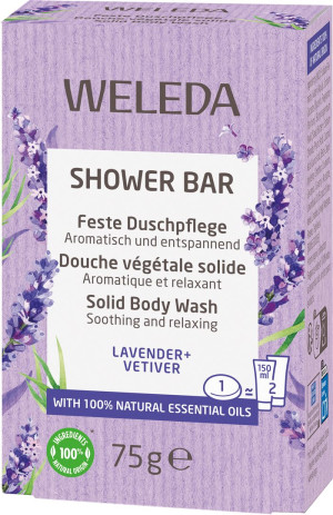 Weleda Shower Bar Feste Duschpflege Lavender+Vetiver - 75g