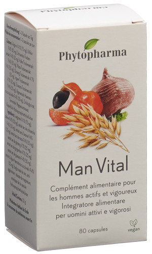 Phytopharma Man Vital - L-Arginin Maca Ginseng & mehr - 80 Kaps.
