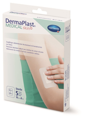DermaPlast Medical skin+ Vliesverband 10x8cm - 5Stk.