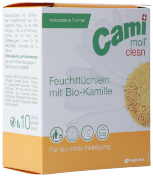 Cami moll clean Feuchttüchlein - 10 Stk.
