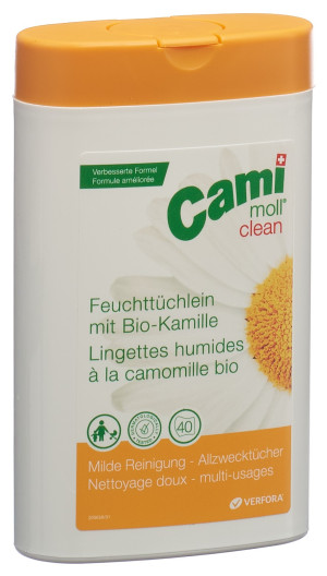 Cami moll clean Feuchttüchlein Click-Box - 40 Stk.