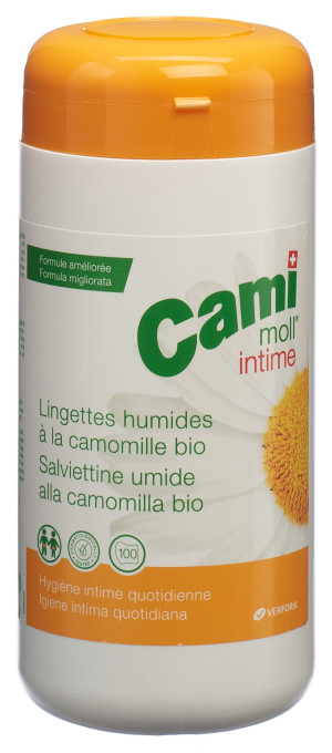 Cami moll intime Feuchttüchlein Spenderbox - 100 Stk.
