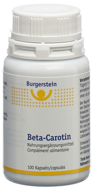 Burgerstein Beta Carotin 6mg Kapseln - 100 Stk.
