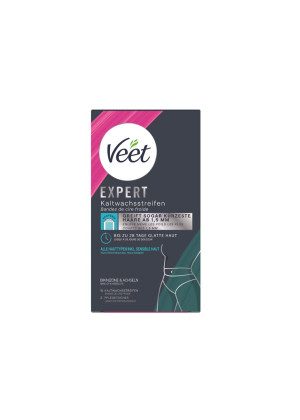 Veet Expert Kaltwachsstreifen Bikinizone & Achseln - 16 Stk.