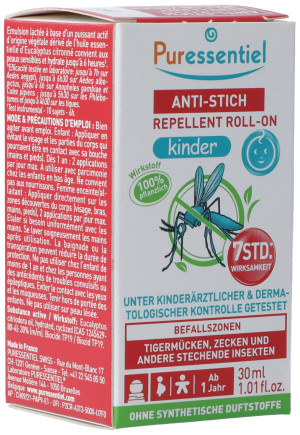 Puressentiel Anti-Stich Repellent Roll-On Gesicht & Körper Kinder - 30ml