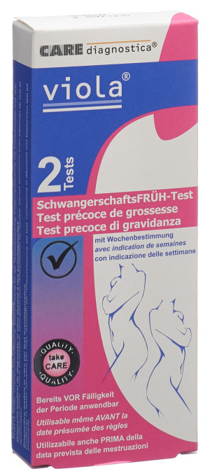 Viola Schwangerschaftsfrühtest mit Wochenbestimmung - 2 Stk.