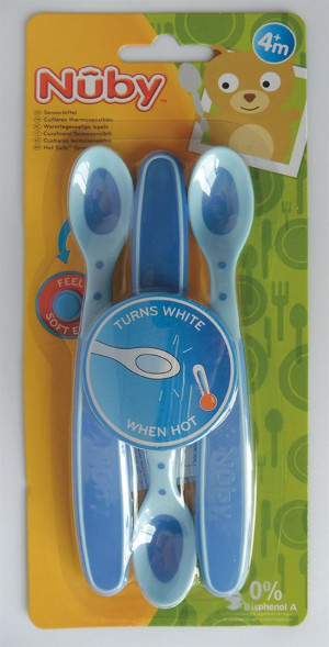 Nuby Sensorlöffel wärmesensitiv Soft Flex - 3 Stk.