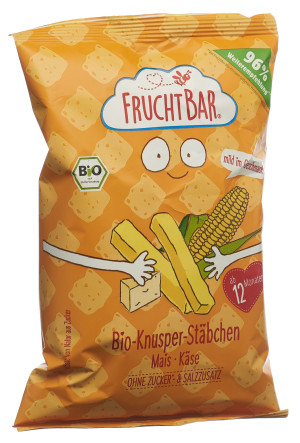 FruchtBar Bio Knusper Stäbchen Mais Käse - 30g