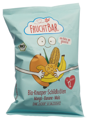 FruchtBar Bio Knusper Schildkröten Mango Banane Mais - 30g