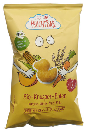 FruchtBar Bio Knusper Enten Karotten Kürbis Mais Reis - 30g