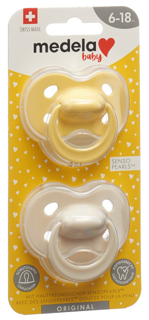 Medela Baby Nuggi Original Pastel 6-18 Mt. - 2 Stk.