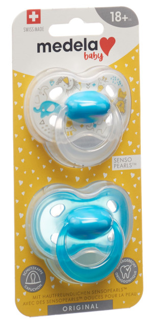 Medela Baby Nuggi Original Blau 18+ Mt. - 2 Stk.