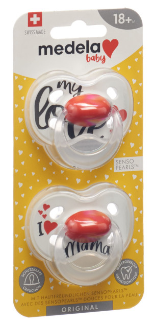 Medela Baby Nuggi Original Love 18+ Mt. - 2 Stk.