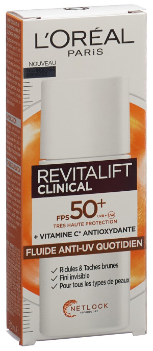 L'Oréal Revitalift Clinical Anti UV Fluid LSF 50+ - 50ml