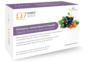 Ω7 Ribes Nigrum Schwarze Johannisbeeröl Kapseln - 180 Stk.