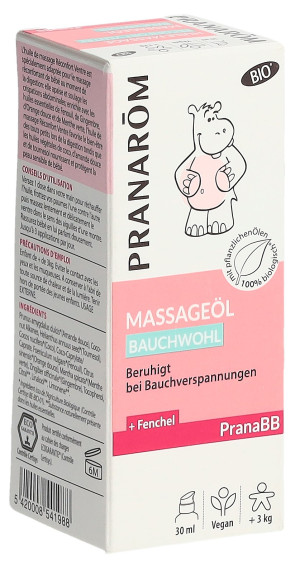 Pranarôm Massageöl Bauchwohl Bio - 30ml