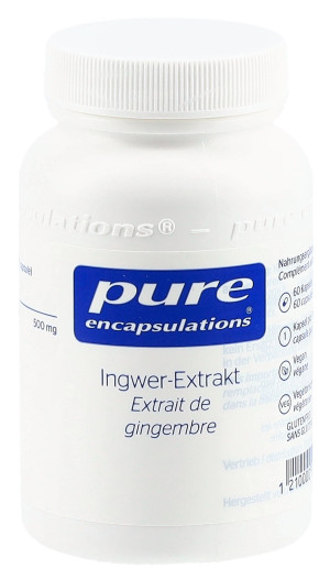 Pure Ingwer Extrakt Kapseln - 60 Stk.