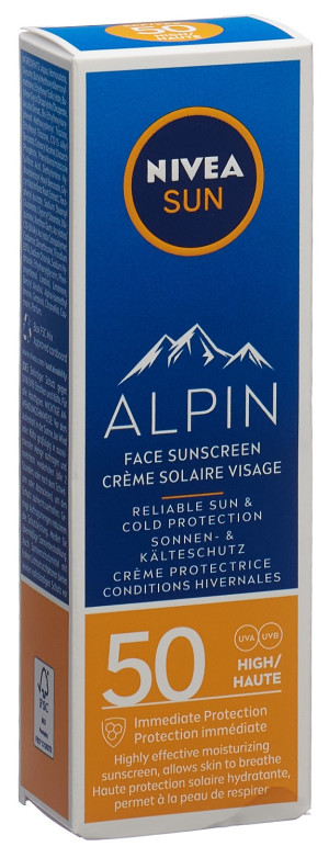 Nivea Sun Alpin Face Sunscreen LSF50 - 50ml