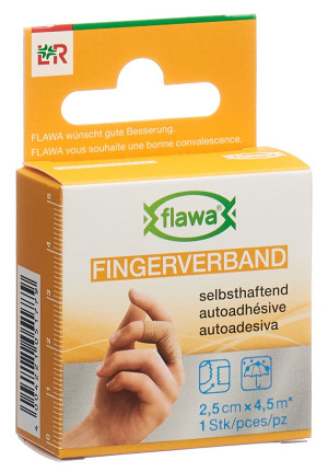 Flawa Fingerverband selbsthaftend 4,5m hautfarbig - 1 Stk.