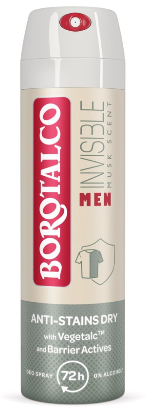 Borotalco Men Invisible Dry Deo Spray - 150ml
