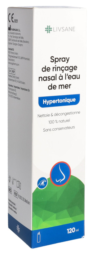 Livsane Meerwasser Nasenspülspray hypertonisch - 120ml