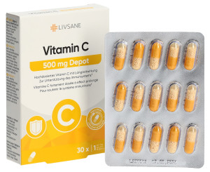 Livsane Vitamin C 500mg Depot Kapseln - 30 Stk.