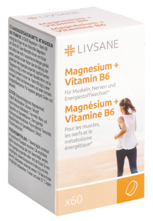 Livsane Magnesium + Vitamin B6 Tabletten - 60 Stk.