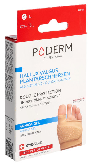 Poderm Doppelschutz Hallux Valgus und Plantarschmerzen Grösse S - 1 Stk.