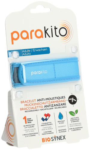 Parakito Mückenschutz Armband Erwachsene Blau - 1 Stk.