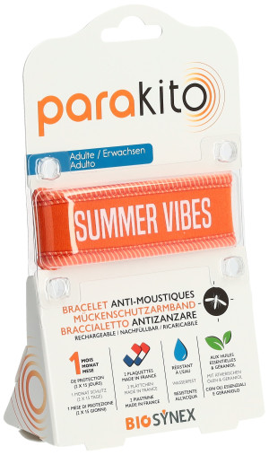 Parakito Mückenschutz Armband Erwachsene Orange Summer Vibes - 1 Stk.