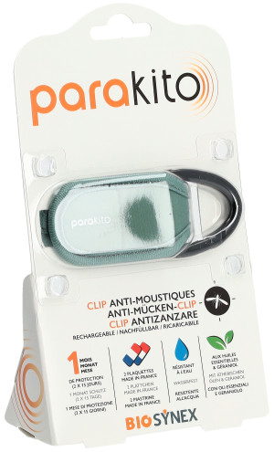 Parakito Mückenschutz Clip Khaki - 1 Set