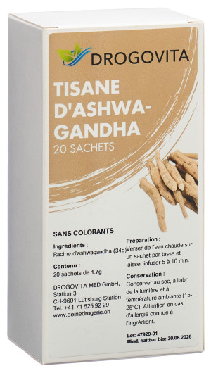Drogovita Ashwagandha Tee - 20 Beutel