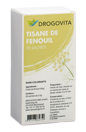 Drogovita Fenchel Tee - 20 Beutel