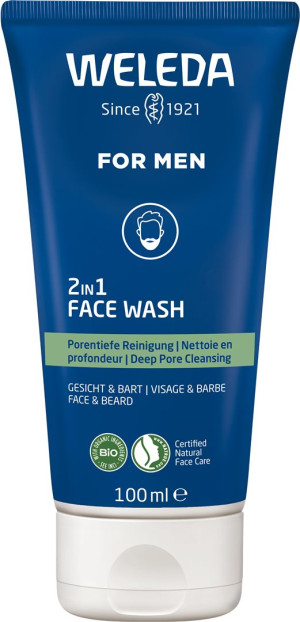 Weleda for Men 2in1 Face Wash - 100ml