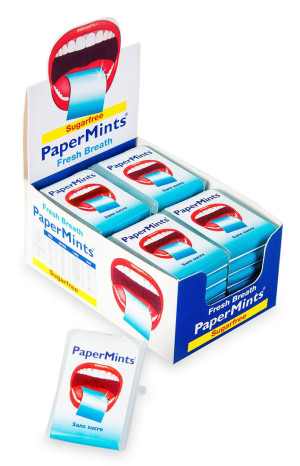 PaperMints Fresh Breath Strips - Display 24 Stk.