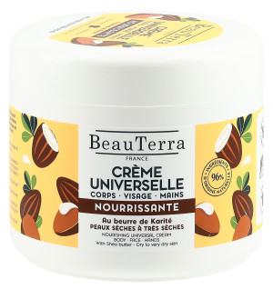 BeauTerra Nährende Universalcreme Sheabutter - 400ml
