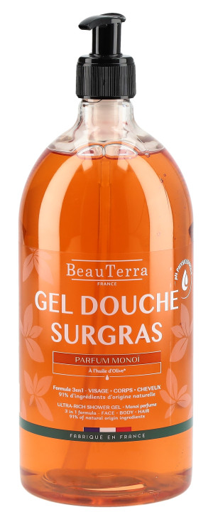 BeauTerra reichhaltiges Duschgel Monoi - 1000ml