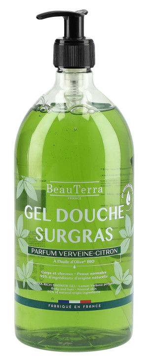 BeauTerra reichhaltiges Duschgel Verveine Citron - 1000ml