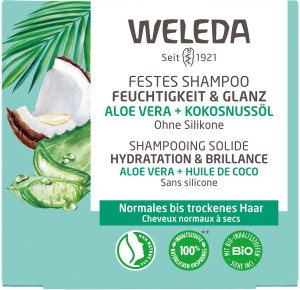 Weleda Festes Shampoo Feuchtigkeit & Glanz - 50g