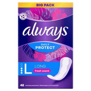 Always Slipeinlagen Daily Protect Long Frisch - 48 Stk.