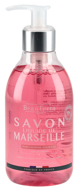 BeauTerra Flüssigseife Marseille alte Rose - 300ml
