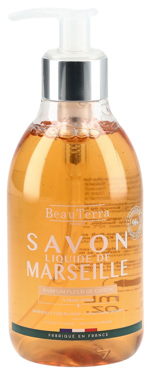 BeauTerra Flüssigseife Marseille Baumwollblüte - 300ml